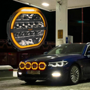 1605-NS3871 W-LIGHT Fury 9" 12-48V  9000Lm 5500K 16 LED papildlukturis, apaļš, melns,  ⌀ 229.00 x 85.00mm, R148, R149, R10, R65 cl.1