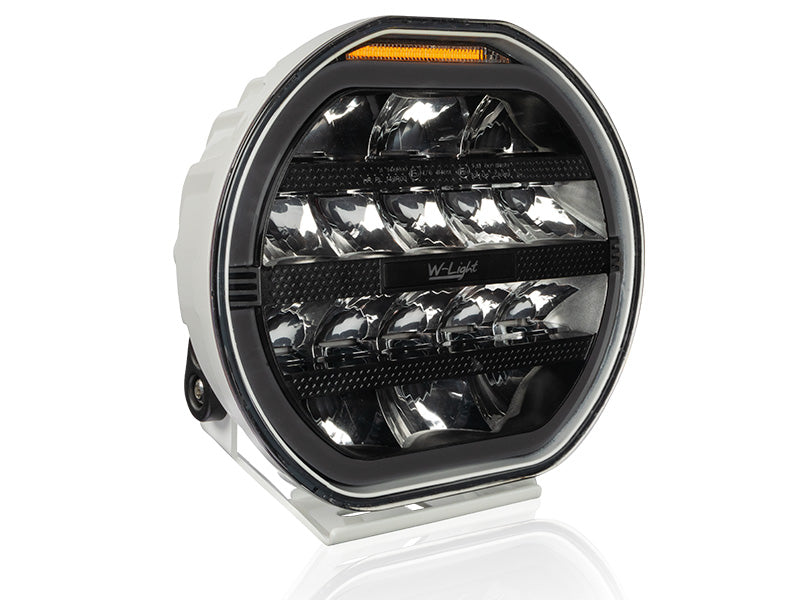 12-48V 9000Lm W-LIGHT Fury 9" 16 LED tālās gaismas lukturis, balts, R148, R149, R10, R65 cl.1, auksti balta gaisma 5500K