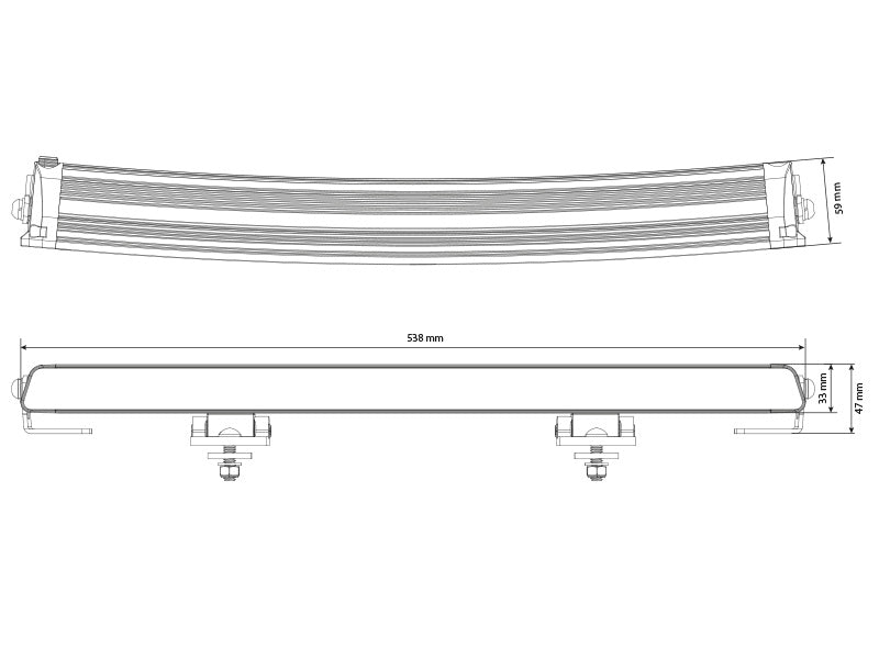 9-36W 9200Lm W-LIGHT Surge Super Slim 20 LED garais papildlukturis, IP68/69K, R148, R149, R10, auksti balta gaisma 5000K