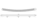 9-36V 15830Lm W-LIGHT Surge Super Slim 40 LED garais papildlukturis, IP68/69K, R148, R149, R10, auksti balta gaisma 5000K
