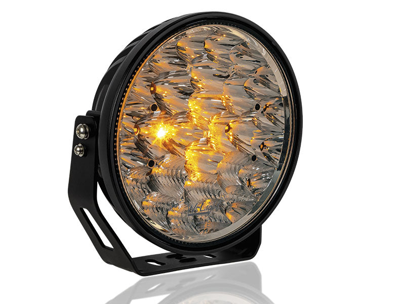 W-Light 9-36V 18000Lm LED papildlukturis, IP68, ECE R10, R149, melns, apaļš Ø 227mm, auksti balta gaisma 5400K