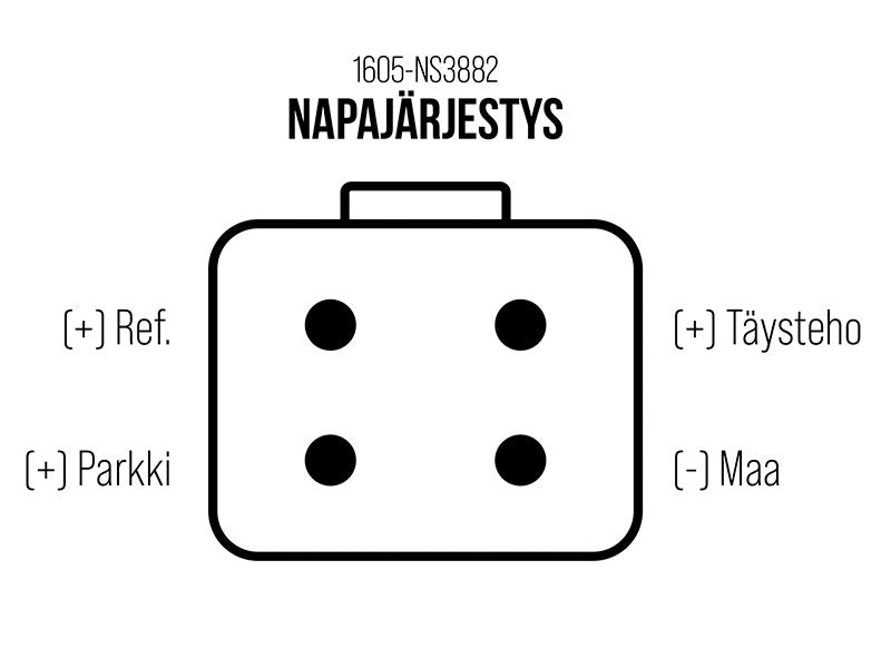 W-Light 9-36V 18000Lm LED papildlukturis, IP68, ECE R10, R149, melns, apaļš Ø 227mm, auksti balta gaisma 5400K