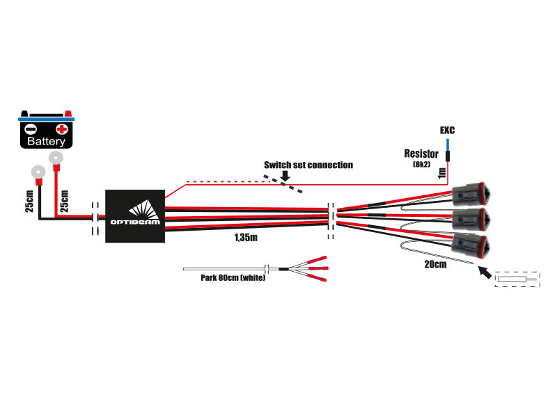 12/24V Vadu komplekts ar 3 kontaktu DT savienotāju