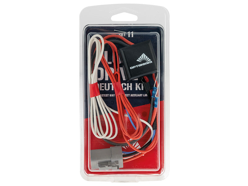Plug&Drive, Deutsch connector, fastest way to add additional lamps, comparable to CAN, corrosion protected. 12V:300W, 24V:600W, SET 11, 4-pin DTP