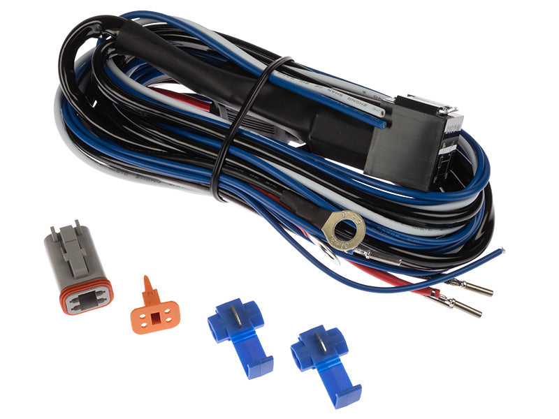 Elektroinstalācijas komplekts 12V 4-pin DT Deutsch wiring kit, 2.5mm² cables, 4-pin 12V 40A relay, Fuse 25A