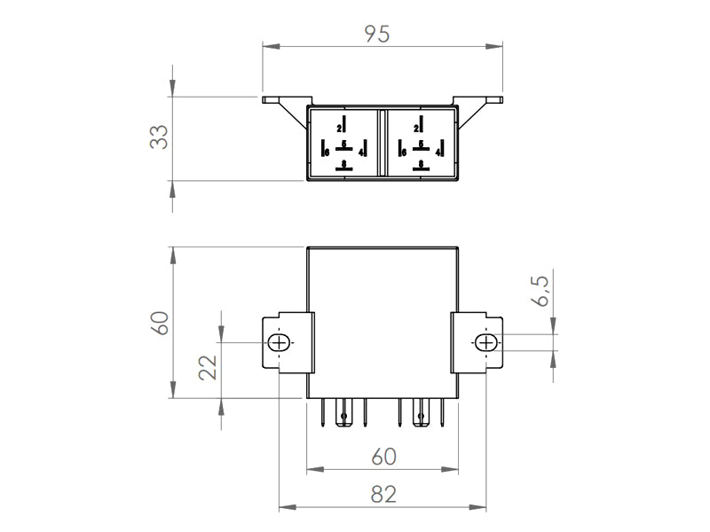 XBB 9-36V 6x10A barošanas bloks Power Unit 6, IP53