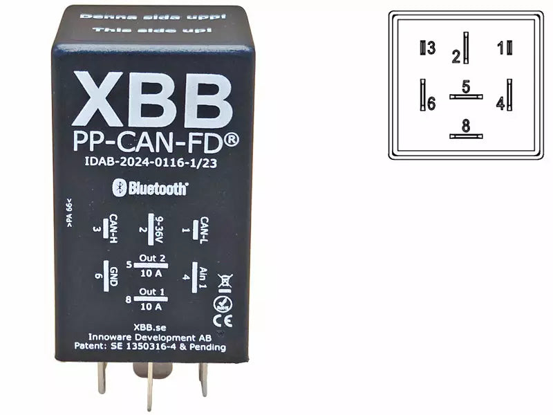 XBB PP-CAN-FD CAN-bus jaudas modulis, 1605-WK100 1605-WK100