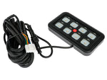 Optibeam control panel with 8 buttons, Voltage: 12-24V with up to 60 amps