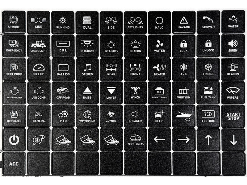 OPTIBEAM 12-24V 60A Vadības paneļa komplekts ar 4 funkcijām