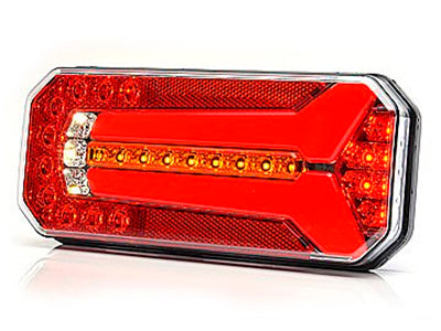 WAS daudzfunkcionāls LED aizmugurējais lukturis, 12–24 V, 236 × 104 × 40 mm, IP66/IP68