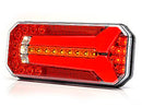 WAS daudzfunkcionāls LED aizmugurējais lukturis, 12–24 V, 236 × 104 × 40 mm, IP66/IP68