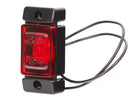 Светодиодный маркерный фонарь 12-24 В, красный, задний маркерный фонарь, ECE, IP66/68, крепежные отверстия 2×Ø5 мм, расстояние 58 мм, провода 220 мм 0,75 мм², 72×32×23 мм