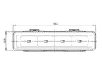 WAS LED dienas gaitas lukturis, 12–24V, 334Lm, 4 LED, IP66/IP68, 146,5x32,8x50mm, balta gaisma