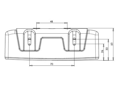 WAS LED dienas gaitas lukturis, 12–24V, 334Lm, 4 LED, IP66/IP68, 146,5x32,8x50mm, balta gaisma