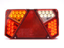 12-24V LED rear lamp for trailer, black, left, IP68