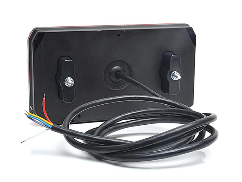 12-24V LED rear lamp for trailer, black, left, IP68