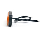 12-24V LED dzintarkrāsasgabarītgaisma, Labā/kreisā, 220 mm,  IP66/68, divi ø 4 mm skrūvju caurumi, attālums 82 mm,  ECE, E20, R10, R91