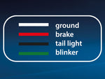 AUTOLINE 12-24V LED aizmugurējais lukturis labais IP67