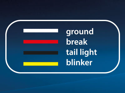 Autoline LED aizmugurējais kombinēts lukturis, 12-24V, apaļš, 3 funkcijas: gabarītgaisma / bremzes / pagrieciens, 140x30mm, IP67