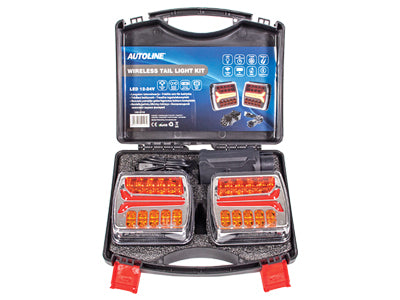 AUTOLINE 12-24V Bezvadu LED aizmugurējo gaismu komplekts