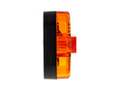 Amber side marker lamp + indicator + reflector. 12-24V DC