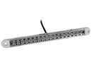 LED priekšējais dinamiskais signāllukturis 24 V, dzintara gaisma, 18 LED, IP67, ADR, ECE R10, 252 x 22 x 18 mm