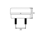 12-24V LED PRO MINI RING aizmugurējā miglas lampa, IP6K9K, ADR, ECE