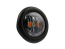 8-32V Optibeam Dark Phantom luminaire, IP67, black, yellow light, PC, ø 18.90 x 16.20mm, ECE R148, ECE R10, lead 2.1m, 2-pin open cable