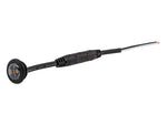 8-32V Optibeam Dark Phantom valgusti, IP67, must, kollane valgus, PC, ø 18,90 x 16,20mm, ECE R148, ECE R10, 2,1m pikkune juhe, 2-poolne lahtine kaabel.