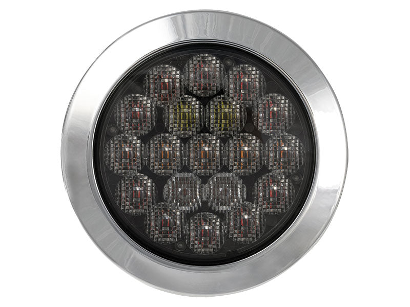 10-30V LED aizmugurējais lukturis, ECE R148, EMC R10, IP67, melns, kreisais/labais