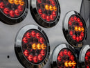 10-30V LED aizmugurējais lukturis, ECE R148, EMC R10, IP67, melns, kreisais/labais