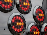 10-30V LED aizmugurējais lukturis, ECE R148, EMC R10, IP67, melns, kreisais/labais