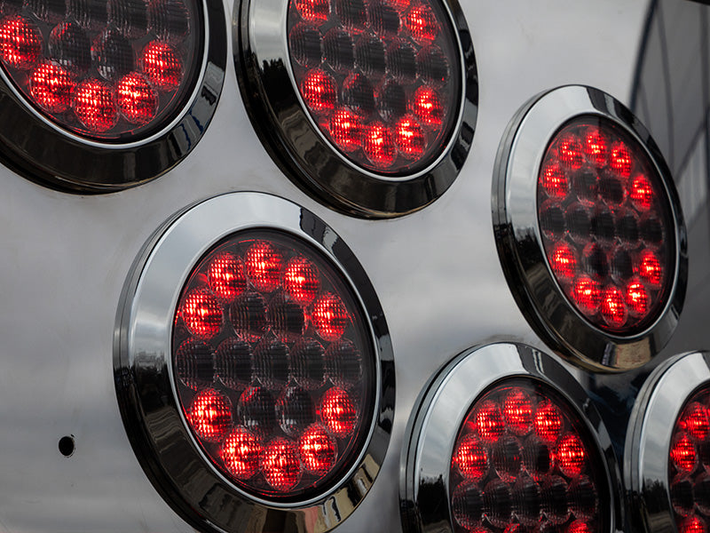 10-30V LED aizmugurējais lukturis, ECE R148, EMC R10, IP67, melns, kreisais/labais
