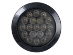 10-30V LED aizmugurējais lukturis, ECE R148, EMC R10, IP67, melns, kreisais/labais