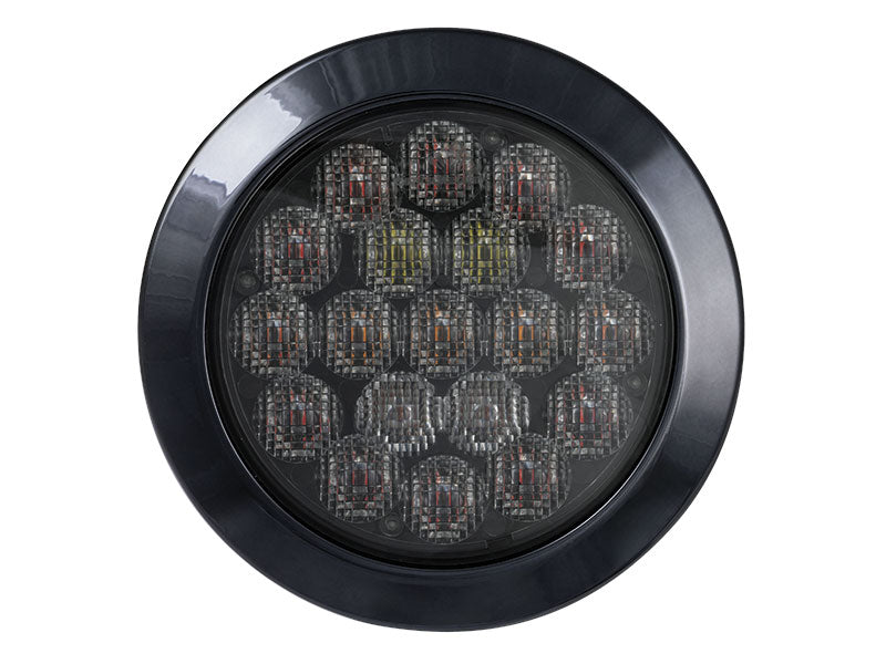 10-30V LED aizmugurējais lukturis, ECE R148, EMC R10, IP67, melns, kreisais/labais