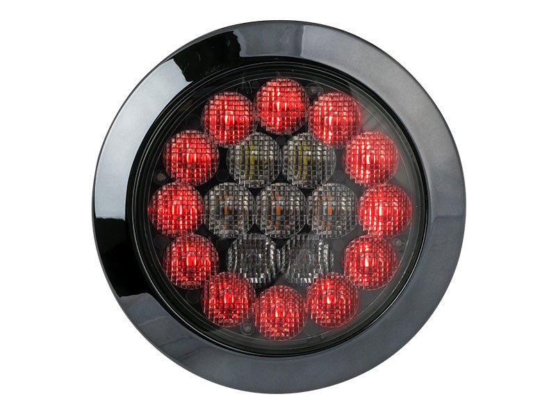 10-30V LED aizmugurējais lukturis, ECE R148, EMC R10, IP67, melns, kreisais/labais