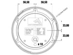 10-30V LED aizmugurējais lukturis, ECE R148, EMC R10, IP67, melns, kreisais/labais