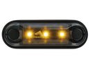 LED priekšējais signāllukturis 10–36 V, dzintara, 3 LED, IP67, ADR, 5 m kabelis, 85,38 x 28,08 x 14,50 mm
