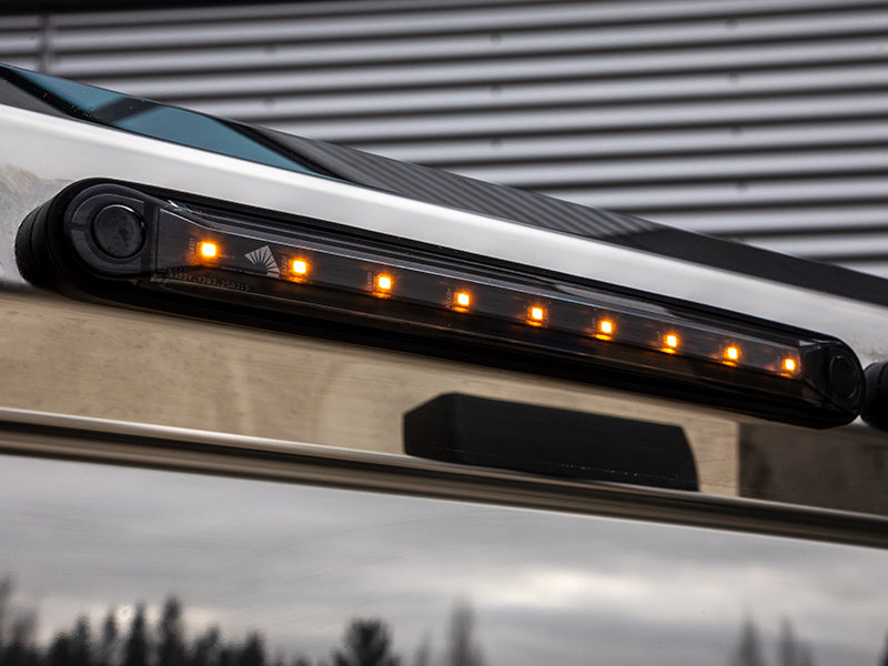 OPTIBEAM LED gabarītgaisma Dark Phantom, dzeltena, 10-36V, IP67, 239 mm