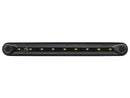 OPTIBEAM Dark Phantom LED gabarītlukturis balts, 10–36 V, IP67, 9 LED, 239,4 mm, 2 kontaktu atvērtais kabelis