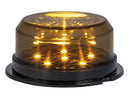 OPTIBEAM Dark Phantom 0,72W 6 LED kupolveida sānu gabarītlukturis, 10–32V, dzeltens, IP67, Ø70,4x31,8mm, 5m ADR kabelis, ECE R148, EMC R10, 3 gadu garantija