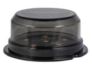 OPTIBEAM Dark Phantom 0,72W 6 LED kupolveida sānu gabarītlukturis, 10–32V, dzeltens, IP67, Ø70,4x31,8mm, 5m ADR kabelis, ECE R148, EMC R10, 3 gadu garantija