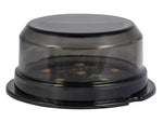 OPTIBEAM Dark Phantom 0,72W 6 LED kupolveida sānu gabarītlukturis, 10–32V, dzeltens, IP67, Ø70,4x31,8mm, 5m ADR kabelis, ECE R148, EMC R10, 3 gadu garantija