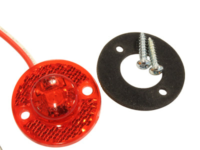 12-24V LED marker light, round, red, R91