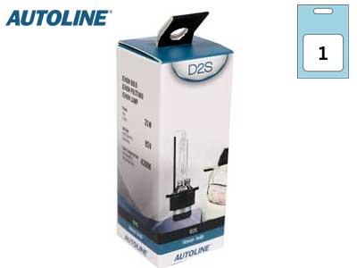 85V 35W AUTOLINE auto spuldze, P32d-2, neitrāli balta gaisma 4300K