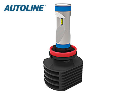 AUTOLINE – LED spuldze H9, 25 W, 12/24 V, 6000 K, ECE R10, 1 gab.