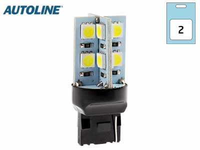AUTOLINE 12V 352Lm 16xLED bulb pair, CAN bus