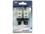 AUTOLINE 12V 352Lm 16xLED spuldžu pāris, CAN bus