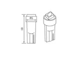 0.14W(10Lm/20Lm)) 12V AUTOLINE LED auto spuldzes 2gb, T5, 12 mA, auksti balta gaisma 5000K