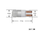 1.2W(100Lm/800Lm) 12V AUTOLINE LED car bulbs 2gb, T10, W2.1x9.5d, 100 mA, cool white light 6000K